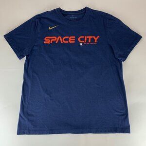 Jose Altuve Houston Astros Navy Blue Nike Space City Crewneck Shirt Mens Large